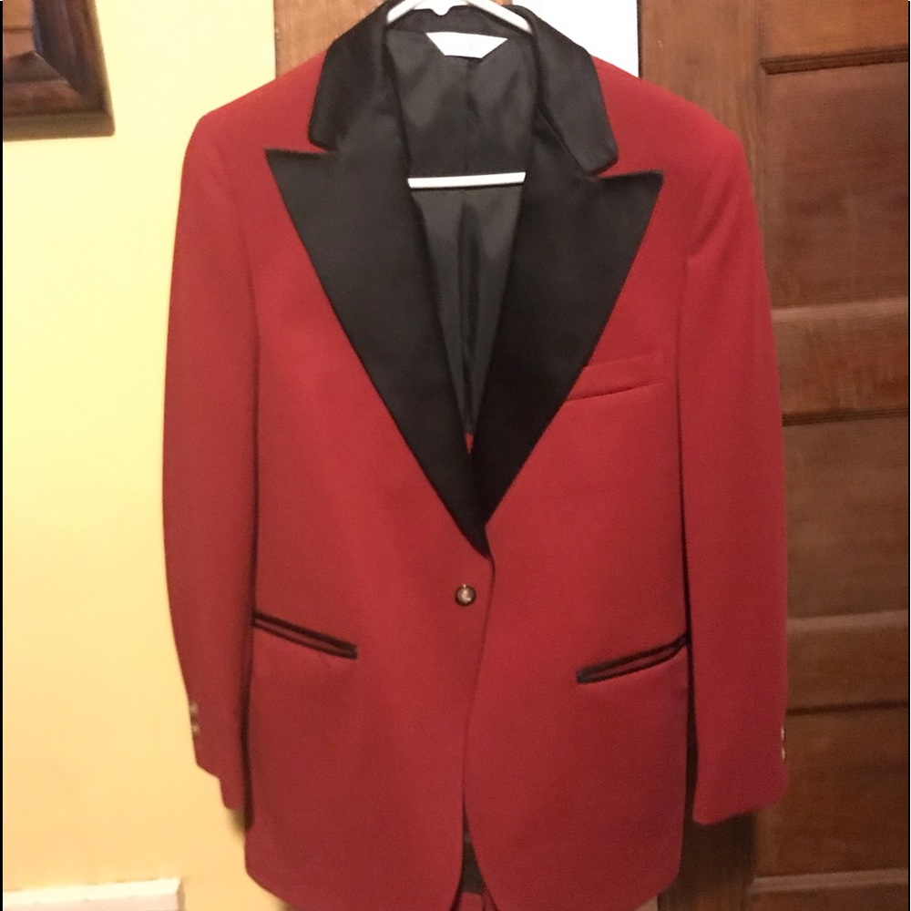 Red and Black Tuxedo jacket